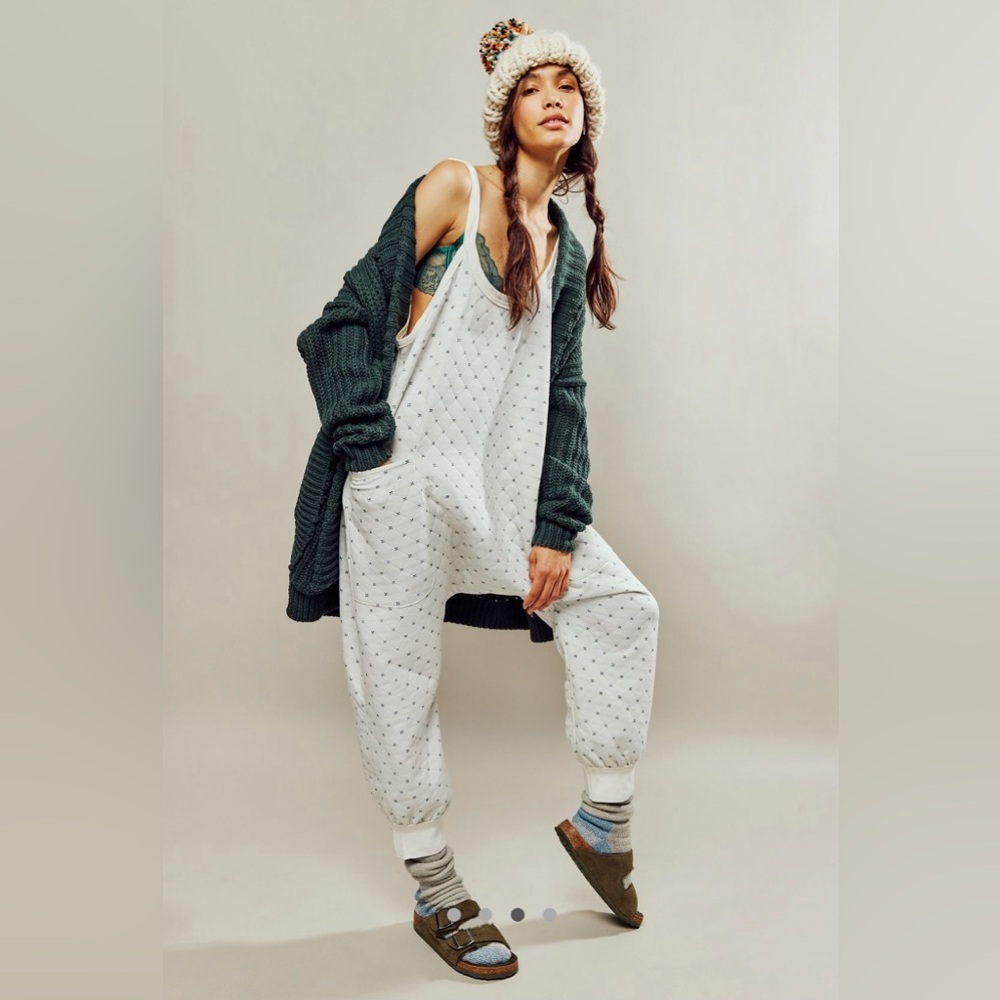Free People Quilted Love Reversible Romper | XS | NWT